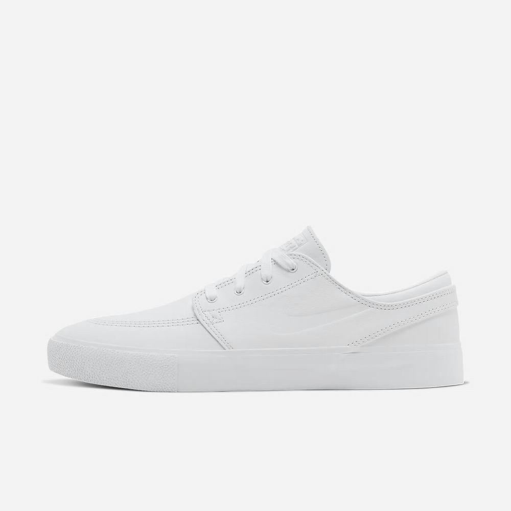 Chaussure De Skate Nike SB Zoom Stefan Janoski RM Premium Blanche 5841-970 White/White/White Homme | YAV-14862382